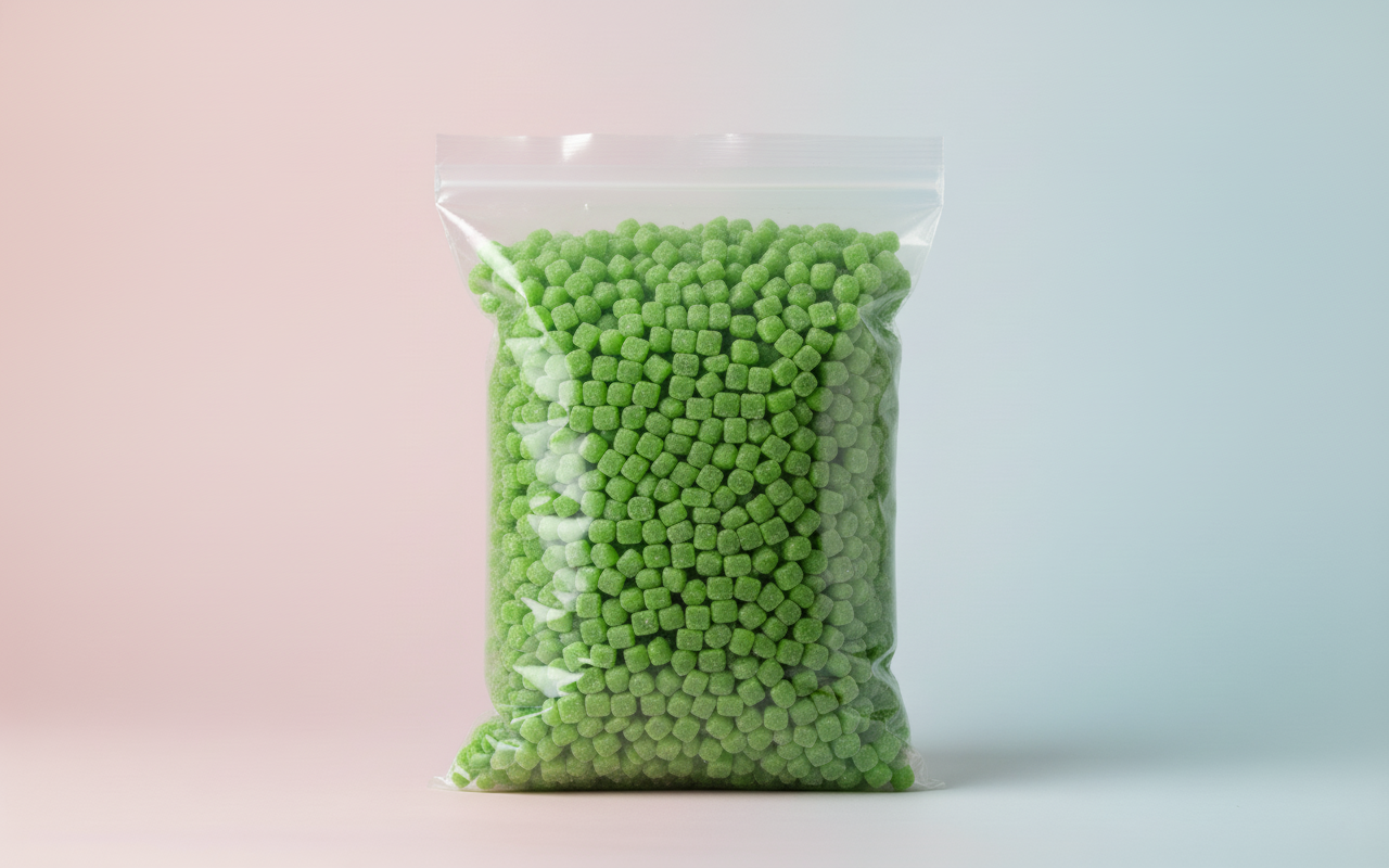 Green Tutti-Frutti Sample